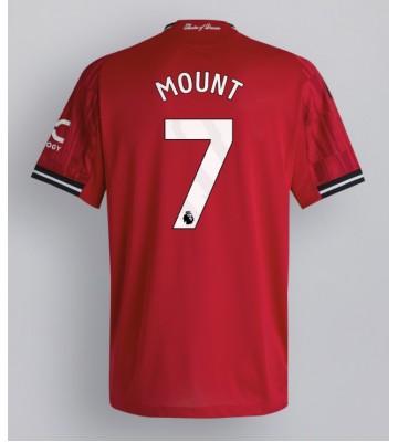 Manchester United Mason Mount #7 Primera Equipación 2025-26 Manga Corta Manchester United Mason Mount #7 Primera Equipación 2025-26 Manga Corta